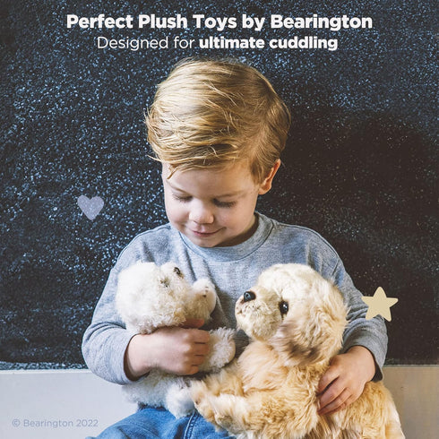 Bearington 6.5 Inch White Dog Stuffed Animal - Poodle and Labradoodle Plush