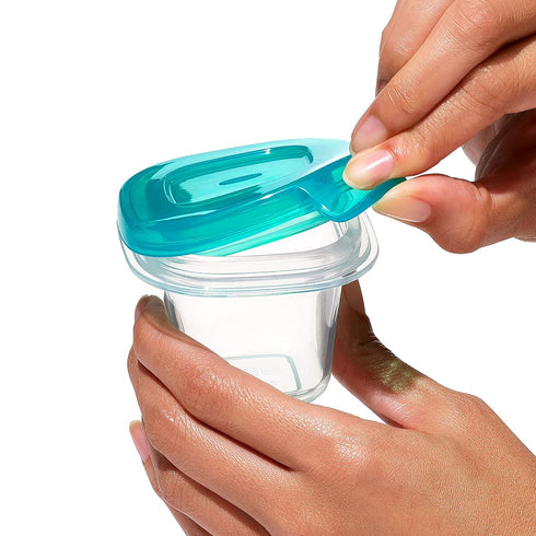 2 oz. OXO Tot Silicone Baby Blocks m- - Teal