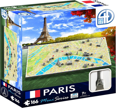 4D Cityscape Mini Puzzle (166 Piece), Paris