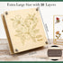 11"x11" 10 Aboofx Flower Press Kit, Craft Kits Layers Wooden Flower Pressing Kit for Crafts Pressed Flowers & Plant