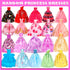 71 Pcs Doll Clothes and Accessories - 5 Wedding Gowns, 9 Fashion Dresses, 20 Shoes for 11.5 inch Doll Gift