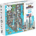 1000 Piece Puzzle - 8-bit Retro Gaming Style New York City - 100% Recycled Cardboard