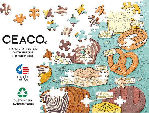 Ceaco - Space Saver - Bread Zodiac - 300 Piece Jigsaw Puzzle for Adults
