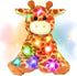 Hopearl Lighting Up Giraffe Stuffed Animal Floppy LED Plush Toy Night Lights