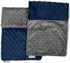 Set MEG ORIGINAL Navy Blue & Charcoal Baby Boy Minky Dot Burp Cloths, of Two