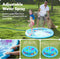 60" Summer SLOOSH Splash Pad Water Toys - Sprinkler Mat for Toddler Kids Baby Play Water Games Pool Fun, Outdoor Garden