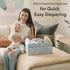 PUTSKA Baby Diaper Caddy Organizer - Nursery Storage Basket for Diaper Station, Baby Basket Shower Gift List