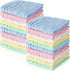 Breling 20 Pcs Baby Muslin Washcloth 12 x 12 Inch 100% Cotton