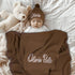100% Personalized Baby Blanket, GOTS Organic Certified, Customized Swaddle Blanket with Name, Receiving Blankets