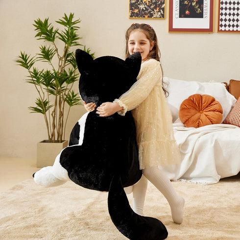 IKASA Giant Husky Stuffed Animal Plush Toy, 23" Huge Size, Cute Fluffy Oversized Plushie, Gifts for Kids