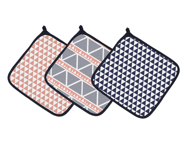 Bacati - Tribal/Aztec Cotton Muslin Fabric Hooded Towels/Wash Cloths(Set of 3) (Set
