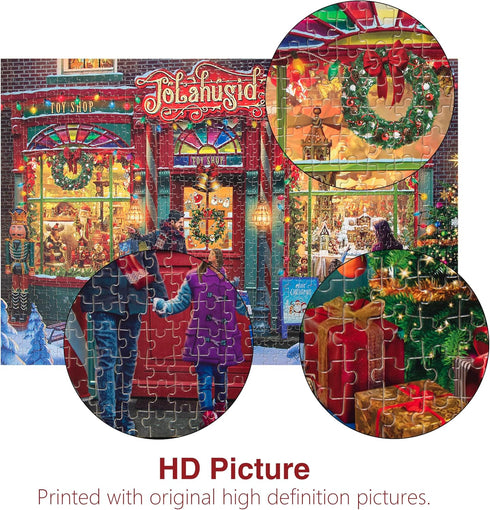 Tektalk Puzzles for Adults, 1000 Piece Wooden Puzzle for Teens & Adults (Toy Shop)