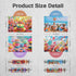 MISITU Small Jigsaw Puzzles for Adults, 150 Pieces Mini Puzzles with Balloons Birthday Themes, 4 Packs Travel Puzzles