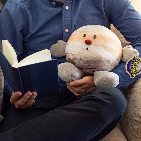 12" 0+ Celestial Buddies Jupiter Buddy | Soft Stuffed Plush, Embroidered Features, Fun Planet Facts Tag for Kids STEM