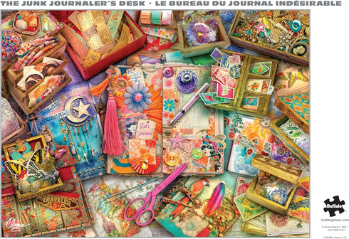 Buffalo Games - Aimee Stewart - The Junk Journaler's Desk - 1000 Piece Jigsaw Puzzle for Adults