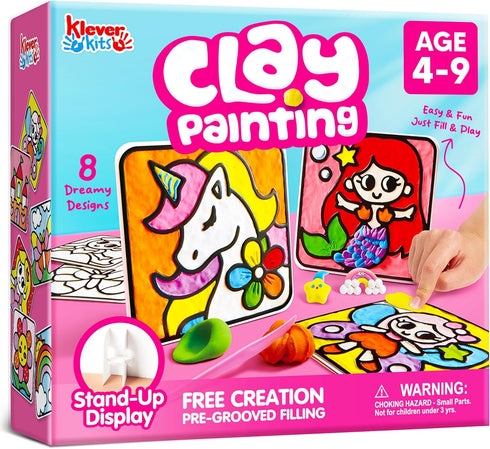 JOVA Klever Kits Air Dry Clay Painting, Air Clay Kit for Kids,