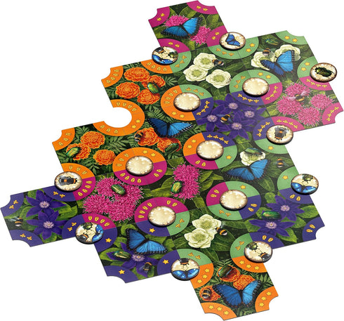 Pollen Board Game - Tile Laying Game for 2-4 Players - 40 Minute Play Time (Base Game)
