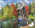 Springbok Majestic 1000 Piece Wooden Jigsaw Puzzle, Fishing by The Mill