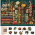 BODHIPNJOY Wooden Puzzles for Adults, Mother's Day Puzzles, Books Jigsaw Puzzles, Wildflowers