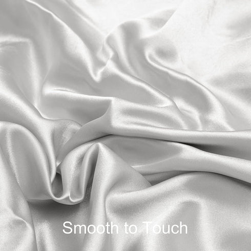 2 Pack 28x52 28x52 Inches NTBAY Silk Satin Fitted Crib Sheet, Super Soft and Silky Crib Sheet for Standard Crib