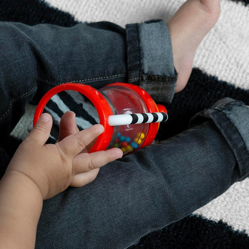Baby Einstein Cal’s Sensory Shake-up Rattle Toy, BPA Free, for Infants 3 Months and Up