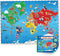 World Map Puzzle for Kids - 75 Piece Geography Jigsaw Puzzles for Ages 4-10, Globe Atlas Puzzle