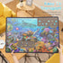 1000 Becko US Jigsaw Puzzle Board Portable Puzzle Mat for Puzzles Storage Saver, Non-Slip Surface, Up to Pieces (Gray)
