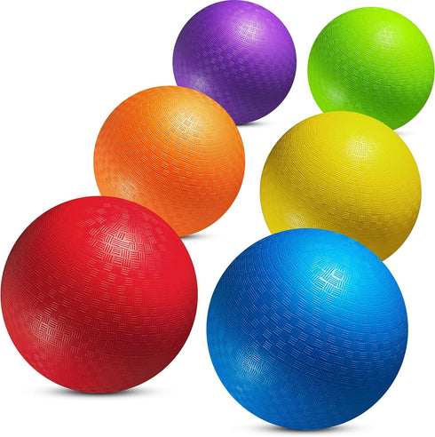 8.5 Inch Playground Balls Dodgeballs for Kids & Adults - (Pack of