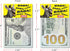 Larkmo The Pranking Zebra Funny $100 Gag, Realistic One Hundred Dollar Bill Joke Office Prank Kit of 50 Pieces
