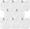 GROBRO7 8Pcs Muslin Baby Bibs - Soft Cotton Adjustable Snap Drool Bibs, Absorbent Feeding Bibs for Teething