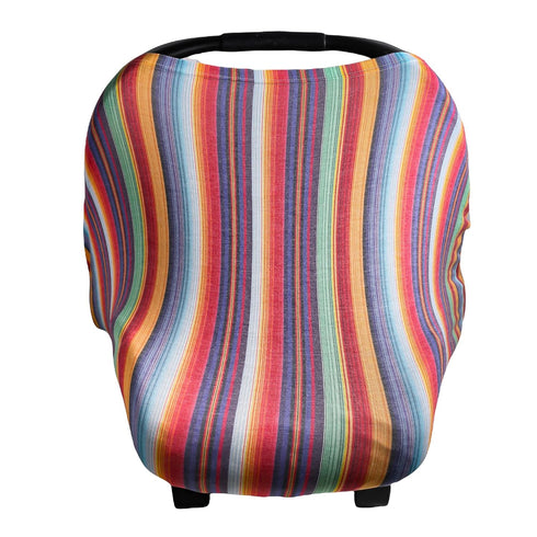Serape Copper Pearl Multi-Use Cover: Car Seat & Stroller Cover - Stylish Designs, Sun Protection, All-Season Use