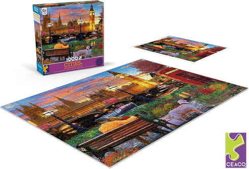 Ceaco - David Maclean - Cities - On The Thames in London - 1000 Piece Jigsaw Puzzle
