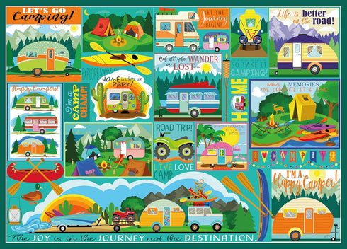 Ceaco - Tracy Flickinger - Camping Road Trip - 500 Larger Piece