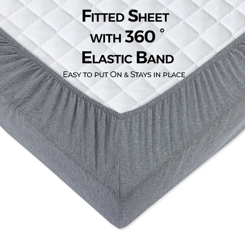 Sheets,100% Pack Sheets,38x24 Dreamology Mini Crib Fitted Cotton Crib Sheets for Boys, Girls,Mini Crib Mattress