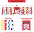 1st WAOUH Farm High Chair Banner - Birthday Party Theme Decoration, Fabric Garland Cake Smash Photo Prop, Souvenir