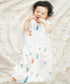 Muslin Cotton Toddler Sleeping Sack Bag, 0.5 Tog Lightweight Wearable Blanket for Boy and Girl (S, Forest)