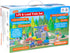 ORBRIUM Lift and Load Wooden Train Set - Magnetic Crane, Helicopter, Diesel Engine, Semi-Truck, Shipping Container,
