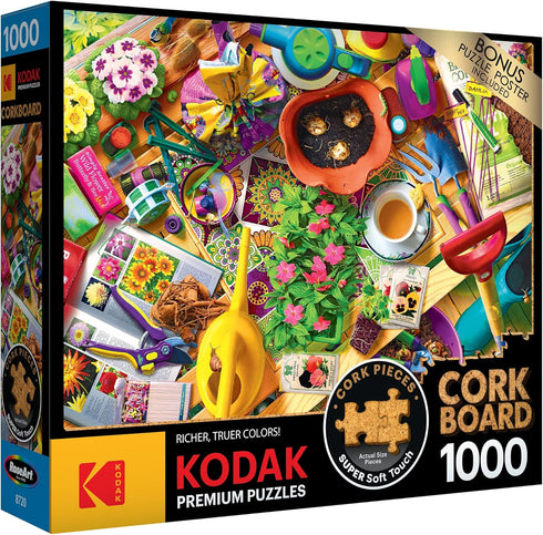RoseArt - Kodak Premium Cork - Inside The Gardener's Shed - 1000 Piece Jigsaw Puzzle for Adults