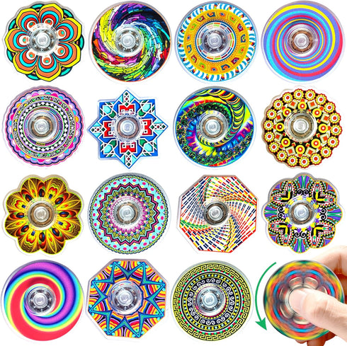 nobleboy 50 Pack Funny Fidget Spinner Toys Bulk Mini,Birthday Gifts Party Favors Supplies Goodie Bags Stuffers for Kids