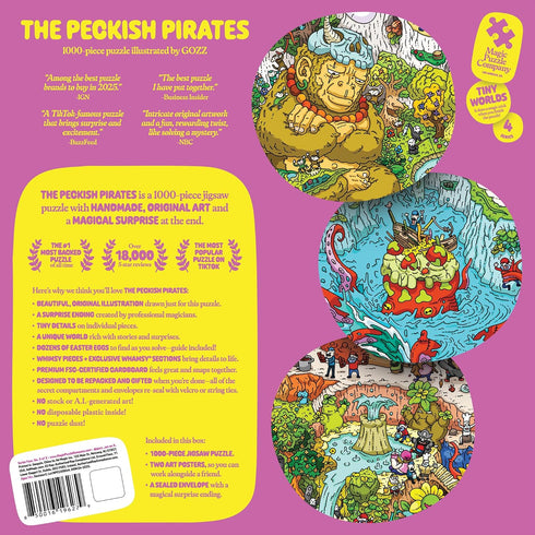 1000-Piece The Peckish Pirates Jigsaw Puzzle from The Magic Puzzle Company Series Four