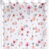 Pink Floral Girl Crib Sheet - 100% Combed Cotton, Breathable Watercolor Rose Baby Girl Crib Sheets