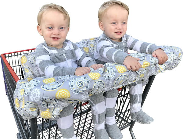 Twin Double Shopping Cart Cover for Baby Siblings with Carrying Case. Guaranteed