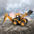 1:50 Gemini&Genius Backhoe Loader Toy for Kids, Heavy Duty Wheeled Excavator Loader Construction Vehicle Toys Scale