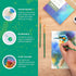Norberg & Linden Watercolor Paint Set - 36 Premium Paints, 12 Page Pad, 6 Brushes, Palette, Art Supplies