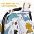 100% Summer, Rquite Baby Boy Car Seat Cover, Muslin Cotton Infant Carseat Canopy, Soft Breathable Stroller Sun Shade