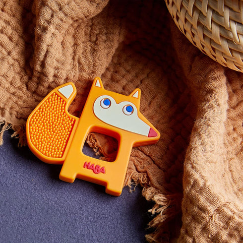 HABA Foxy Silicone Baby Teething & Grasping Toy