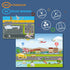 Portable Magnetic Playboard with Cars, Planes, Boats, Airport, Country, Farm Vehicles (39 Pcs)