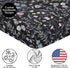 Sweet Jojo Designs Fitted Baby Crib Sheets (Black & Purple Wildflower Vintage Floral) for Girls, Infant Nursery