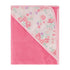 3 Pack GS71730 Cudlie Buttons & Stitches Baby Girl Rolled/Carded Hooded Towels in Bless This Baby Print