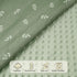 2-Pack Stories,30 40 inches GLLQUEN BABY Blankets for Unisex Boys Girls, Muslin Cotton Front Soft and Breathable